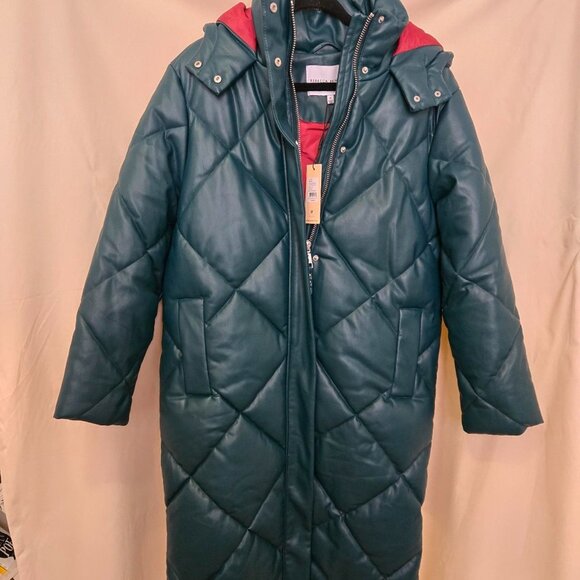 Rebecca Minkoff long hooded puffer coat - Picture 2 of 7